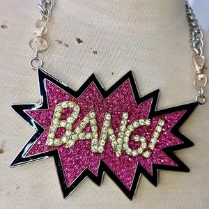 Large Pop Art “BANG” necklace